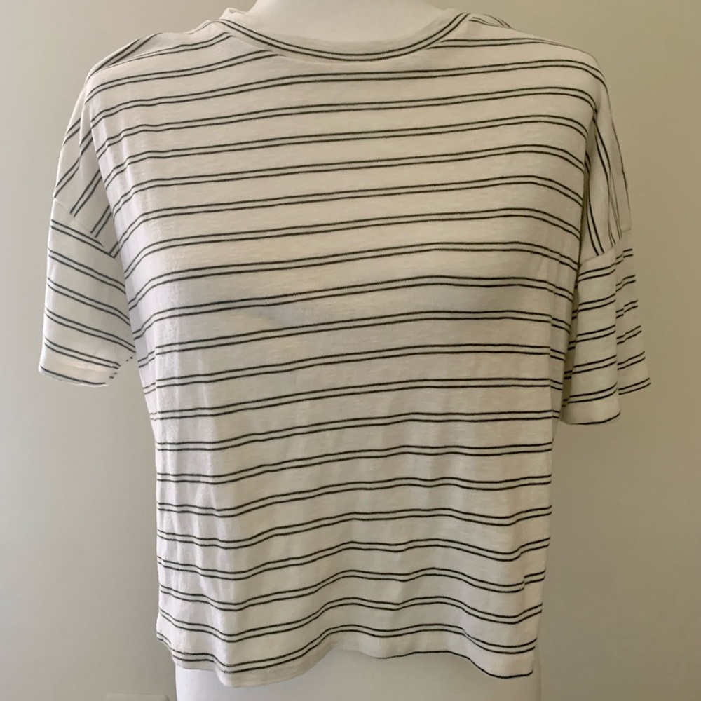 Forever 21 cropped striped tee